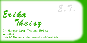 erika theisz business card